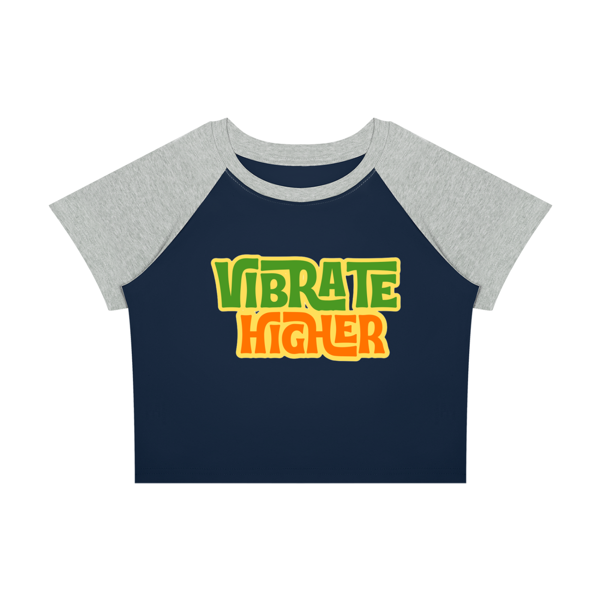Women’s Raglan "Vibrate Higher" Block Baby T-Shirt