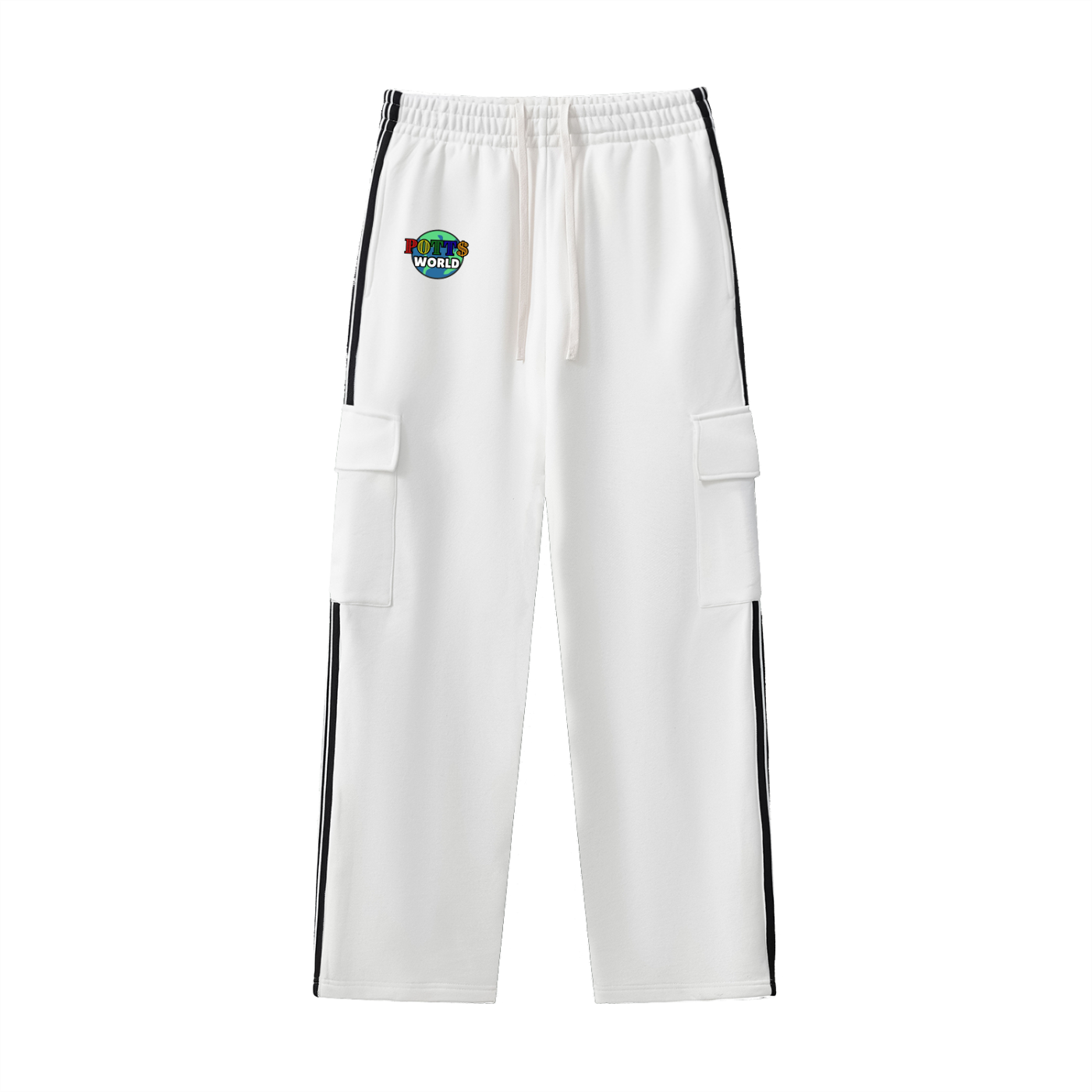 Side Stripe Straight-Leg Pants