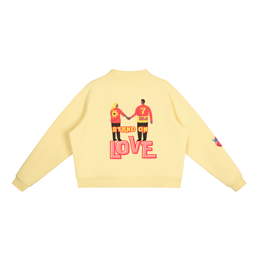 PW Fleece Mock-Neck Crew Sweatshirt
