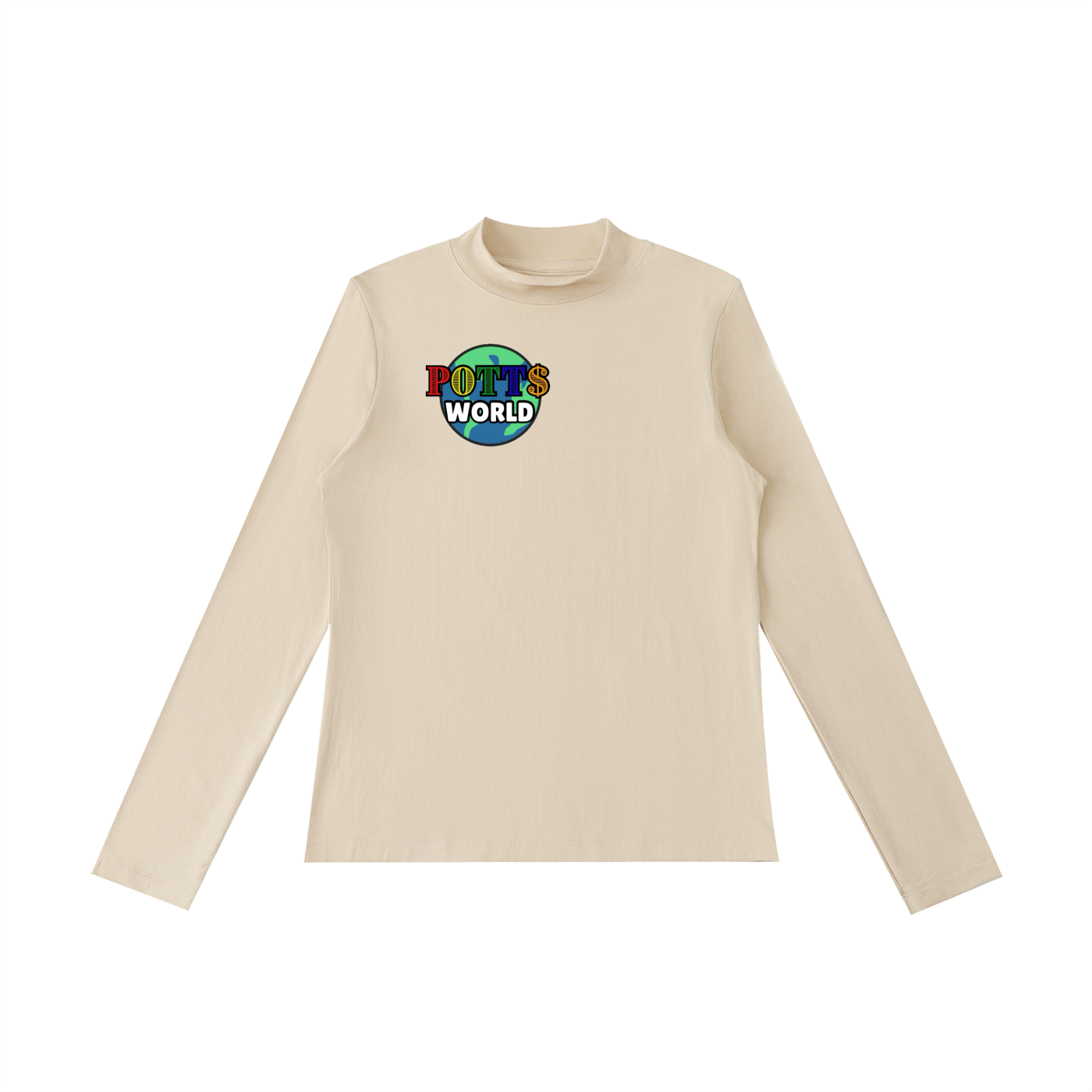 Essential Mock Neck Long Sleeve T-Shirt