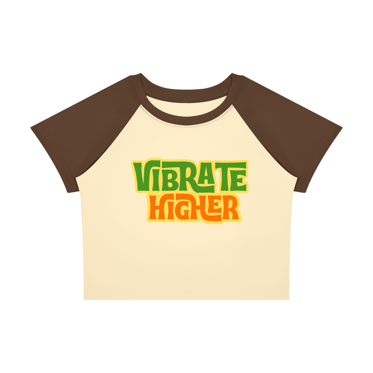 Women’s Raglan "Vibrate Higher" Block Baby T-Shirt