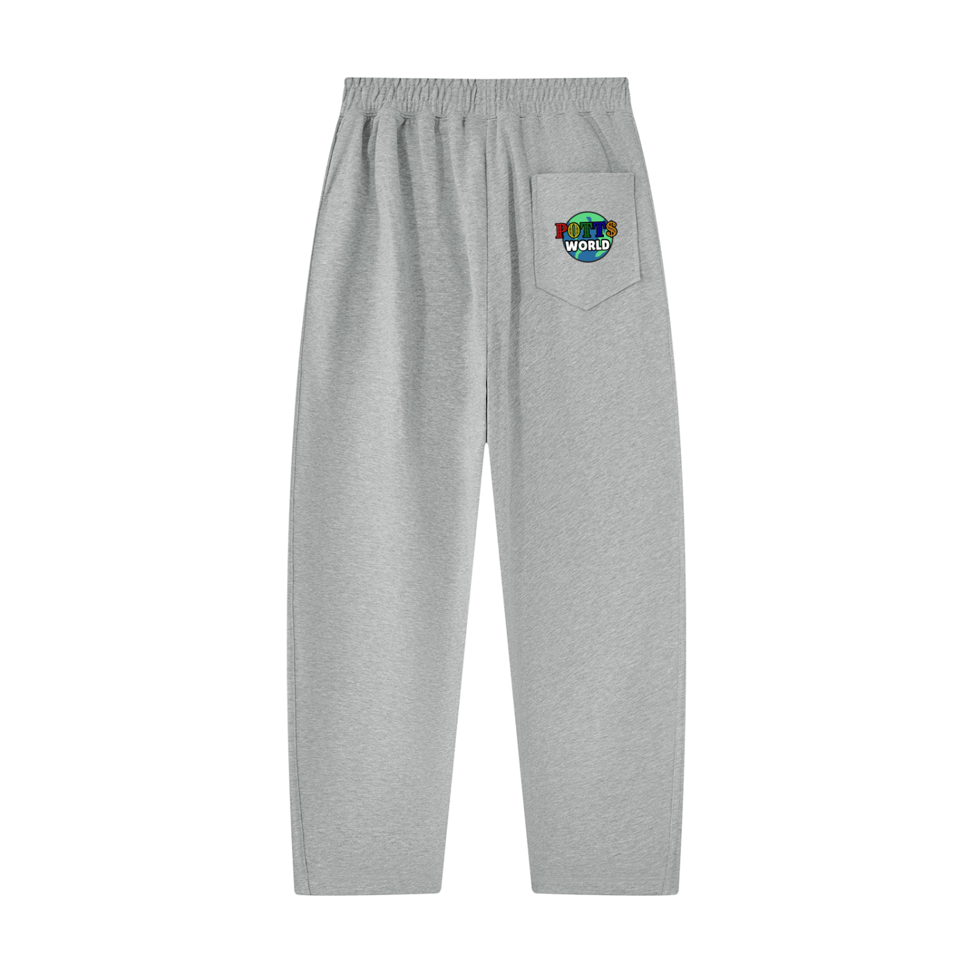 Unisex Tapered Straight Hem Sweatpants