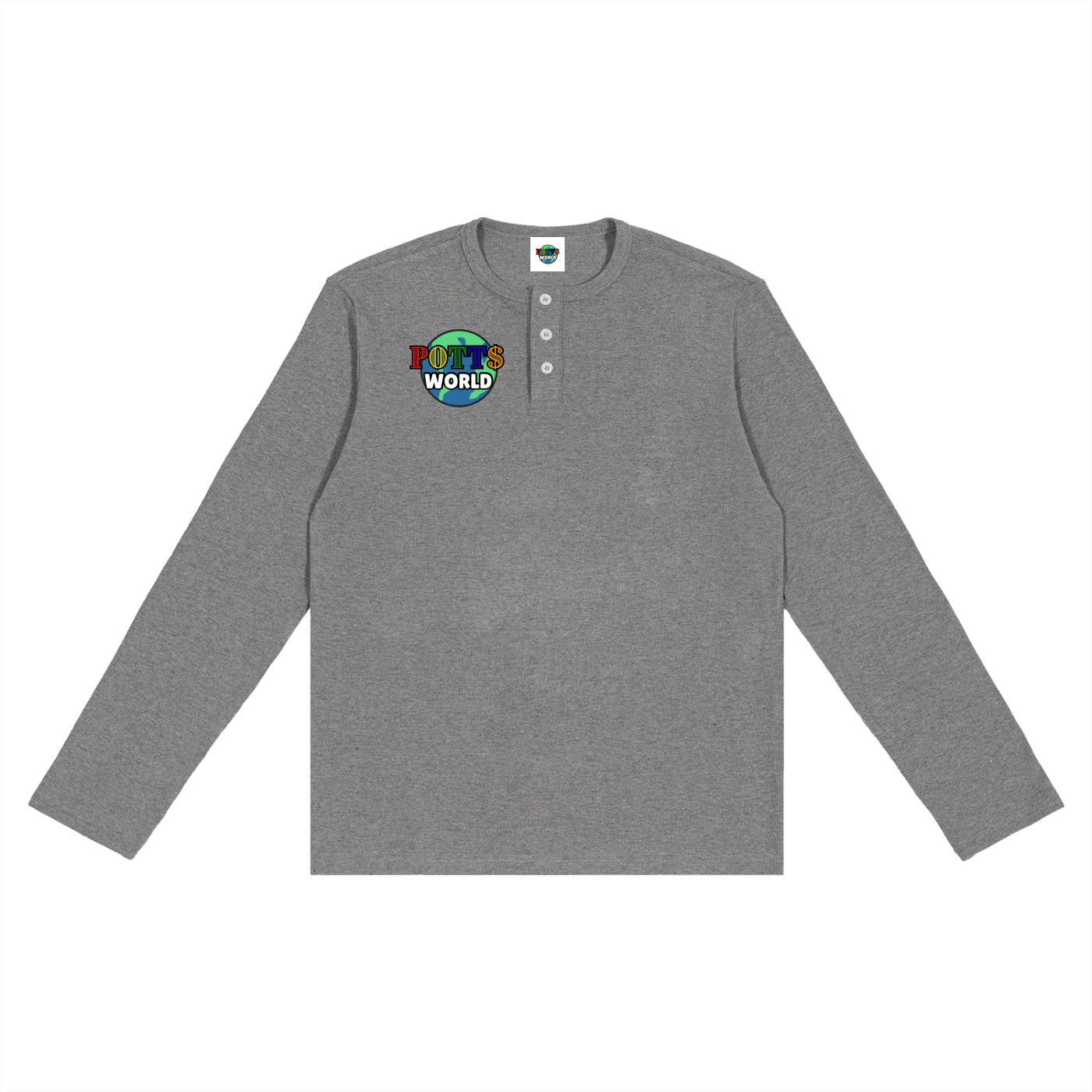 Long Sleeve Henley T-Shirt