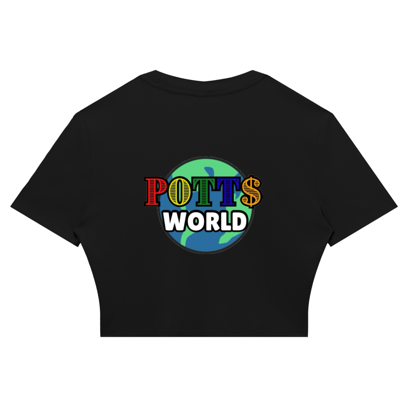 Women's Slim Ribbed Crop T-Shirt