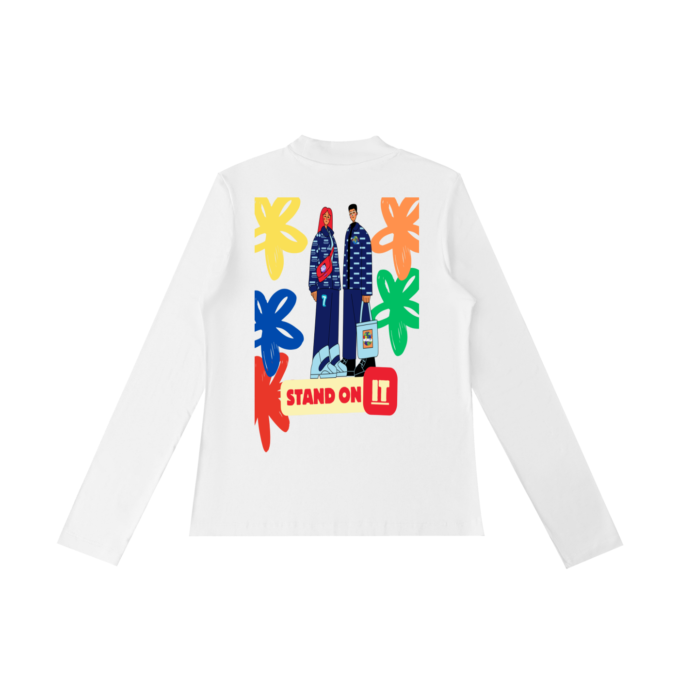 Essential Mock Neck Long Sleeve T-Shirt