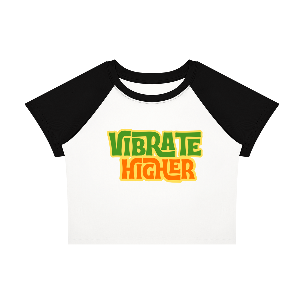 Women’s Raglan "Vibrate Higher" Block Baby T-Shirt
