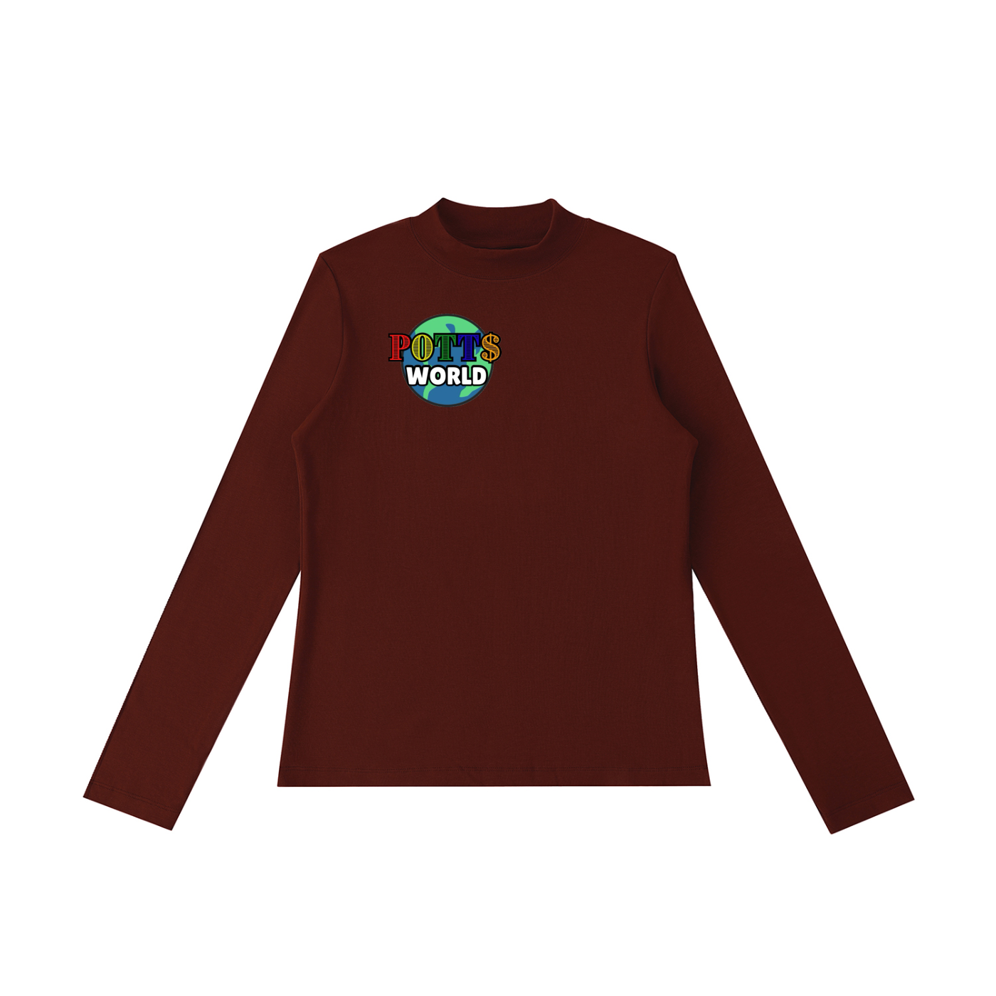 Essential Mock Neck Long Sleeve T-Shirt