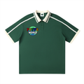 Unisex Contrast Piping Polo Shirt