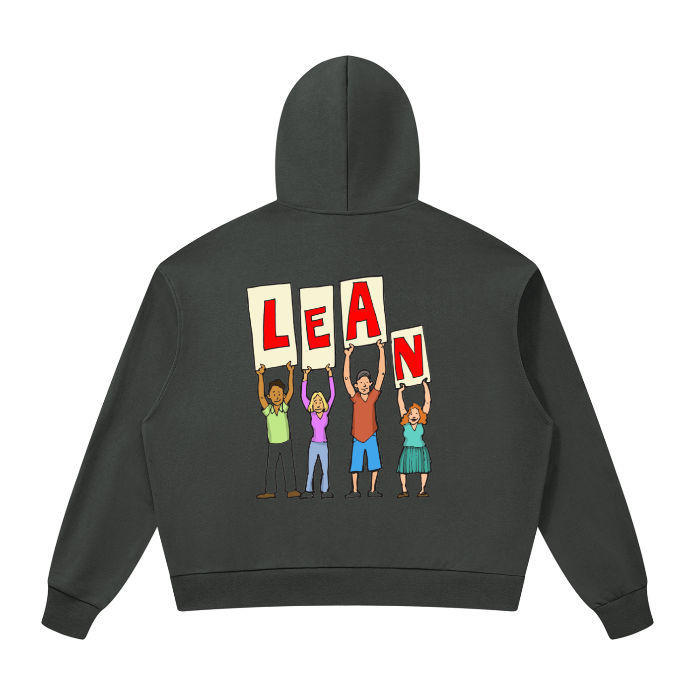 PW Unisex "LEAN"  Full Zip Hoodie