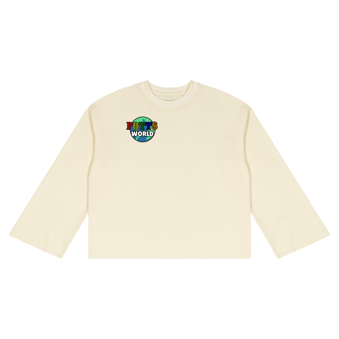 Unisex Waffle Raw Edge T-Shirt
