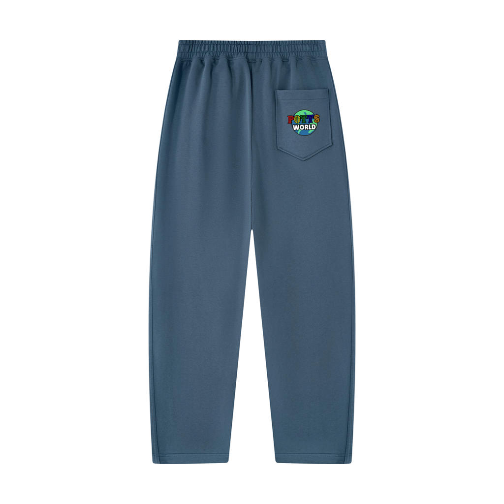 Unisex Tapered Straight Hem Sweatpants
