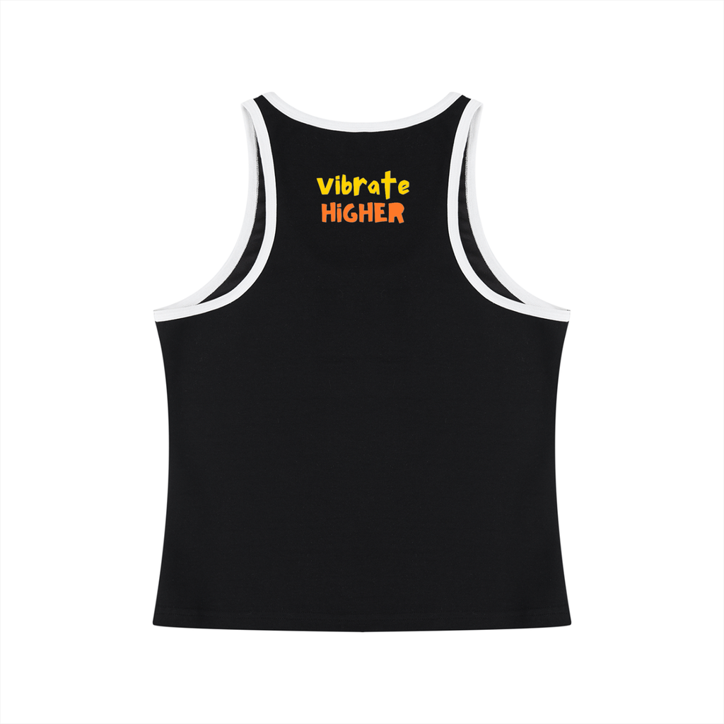 Women's Color Block Cropped Tank Top