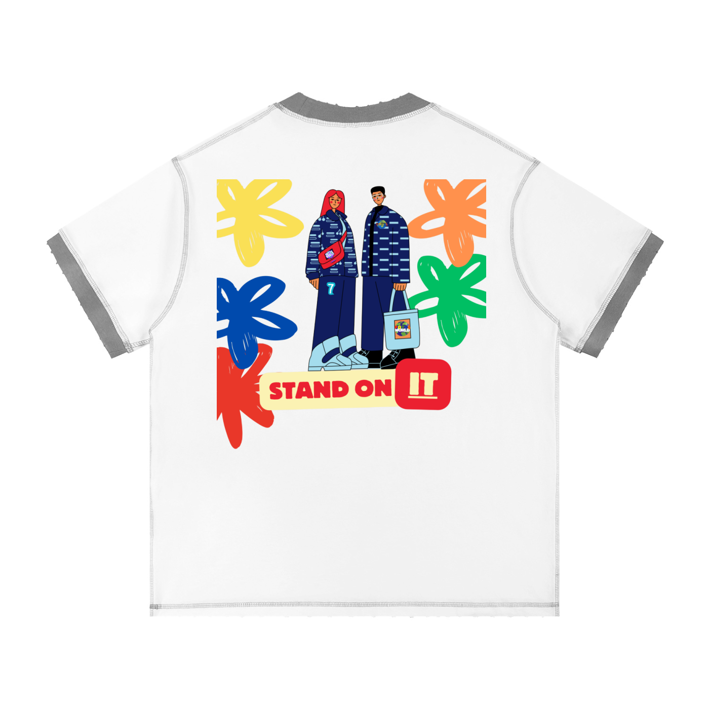 Contrast-Stitched Cotton T-Shirt