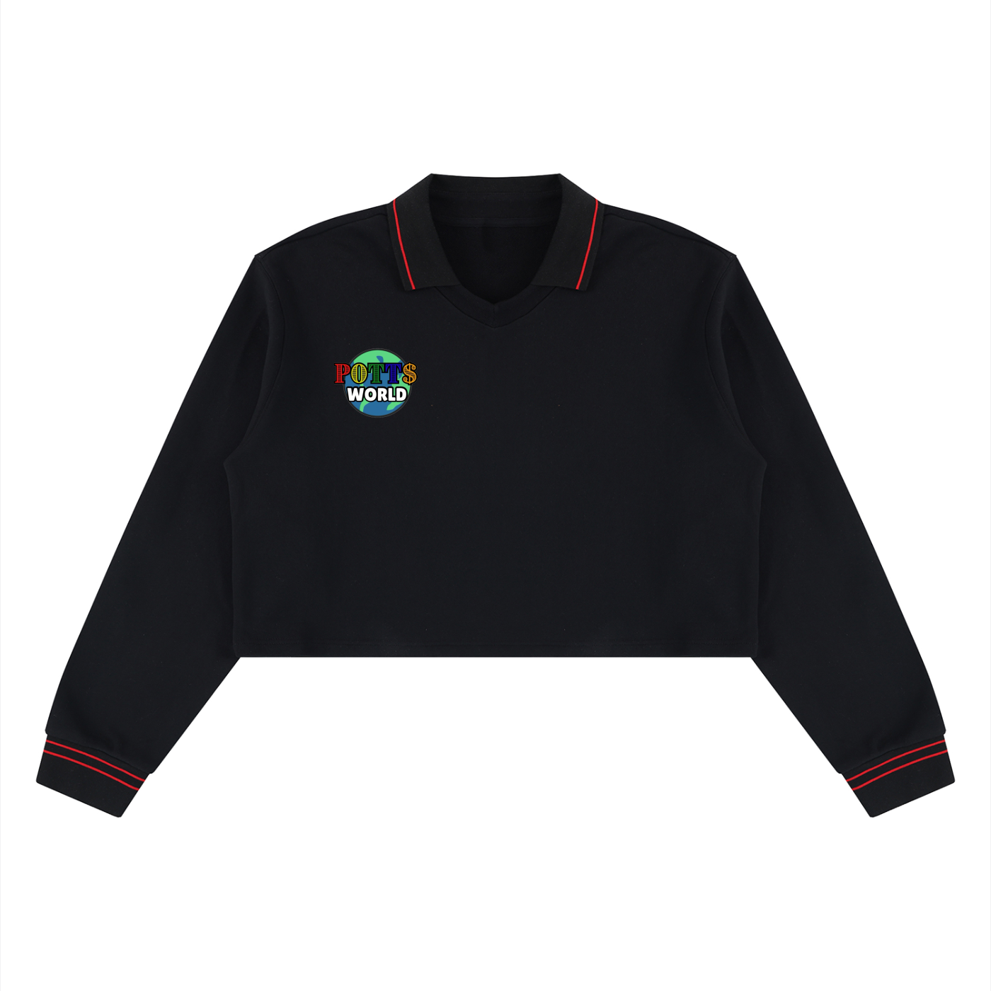 Women’s Crop Collared Sweatshirt