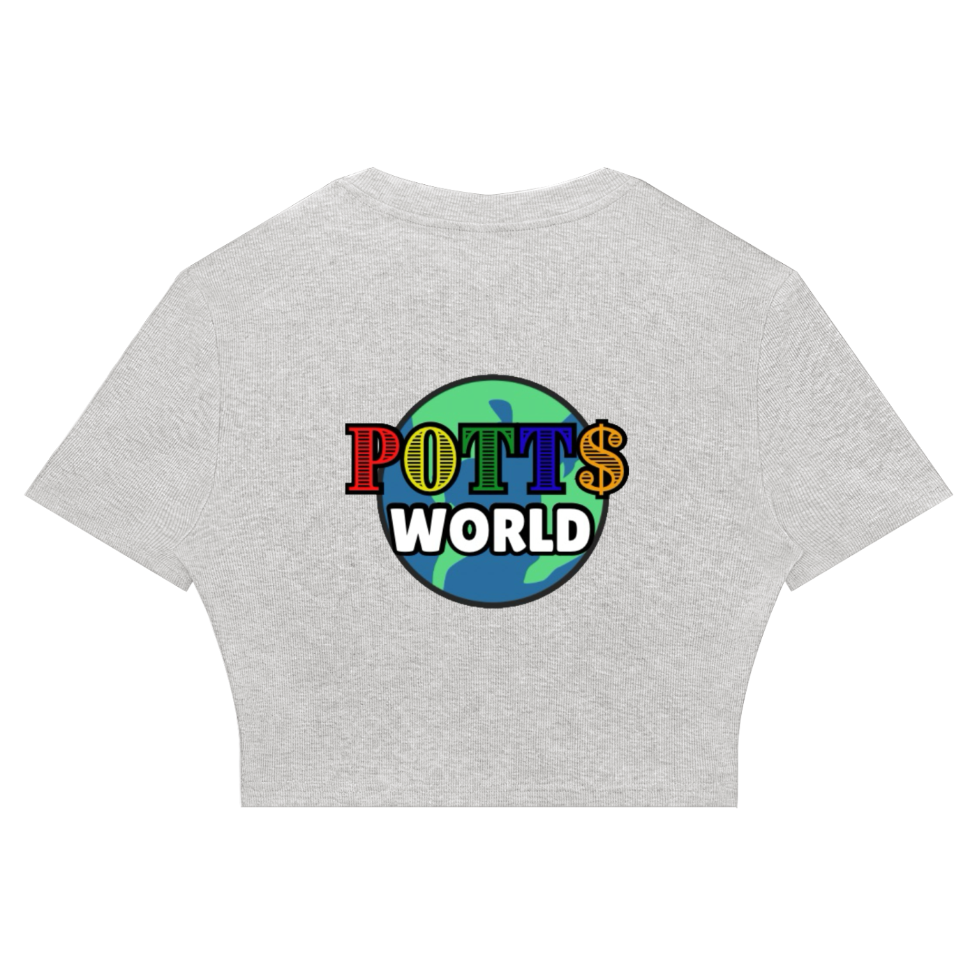 Women's Slim Ribbed Crop T-Shirt
