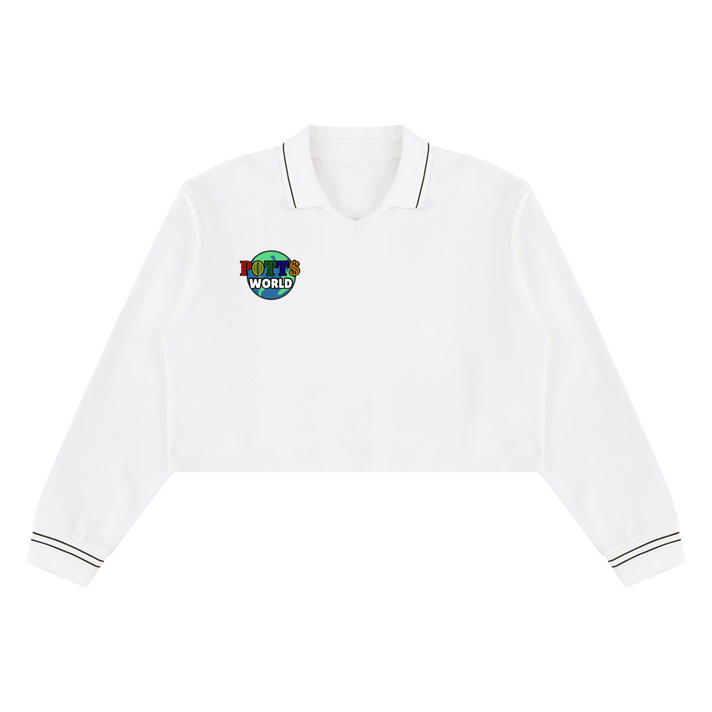 Women’s Crop Collared Sweatshirt