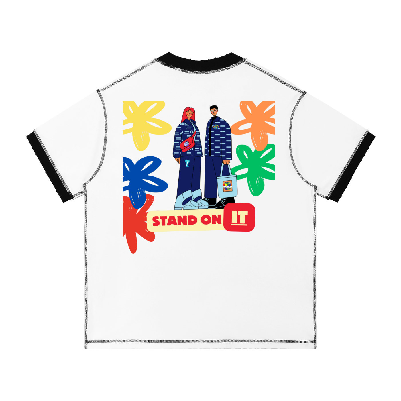 Contrast-Stitched Cotton T-Shirt