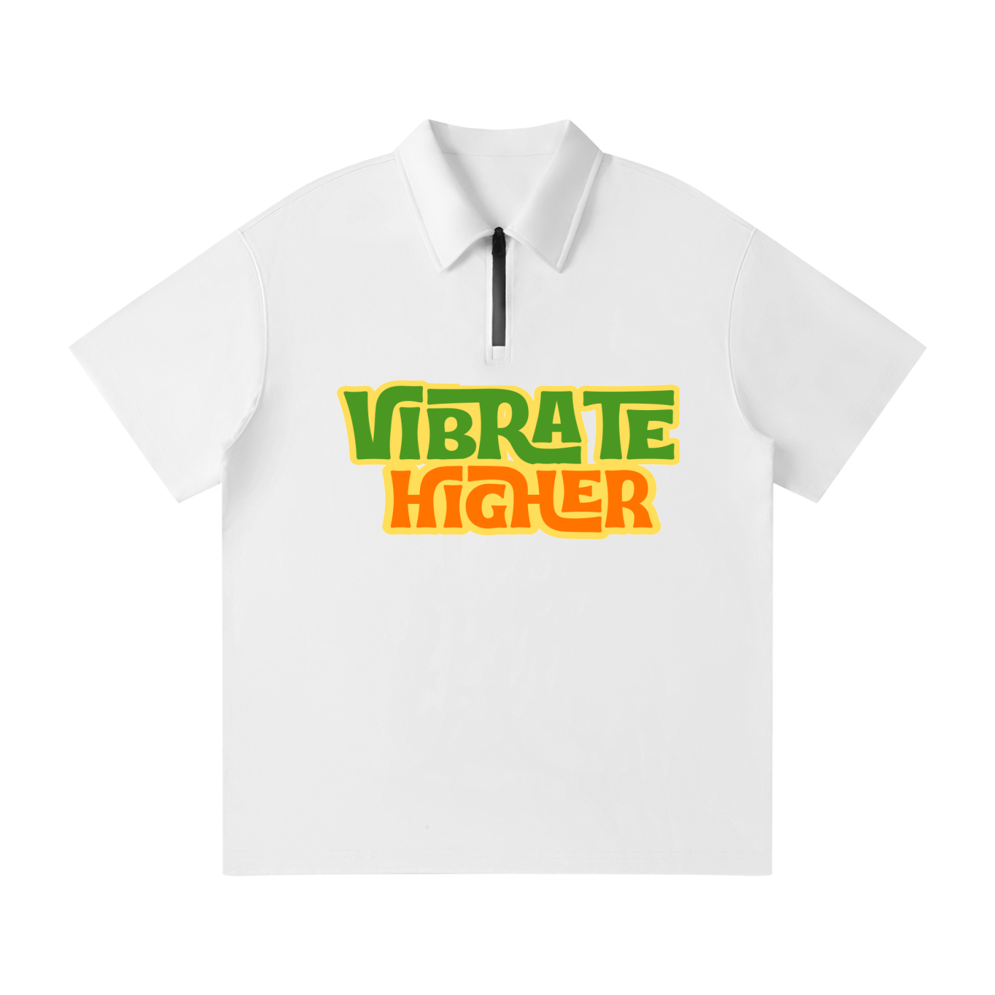 Unisex Quarter-Zip Polo Shirt