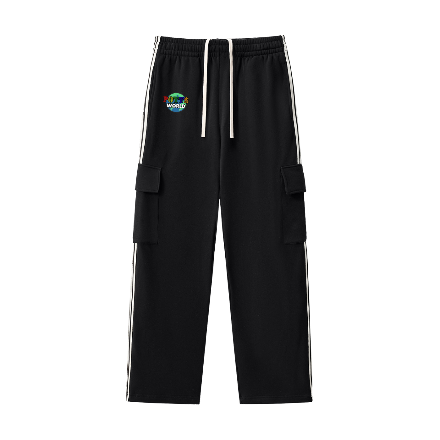 Side Stripe Straight-Leg Pants