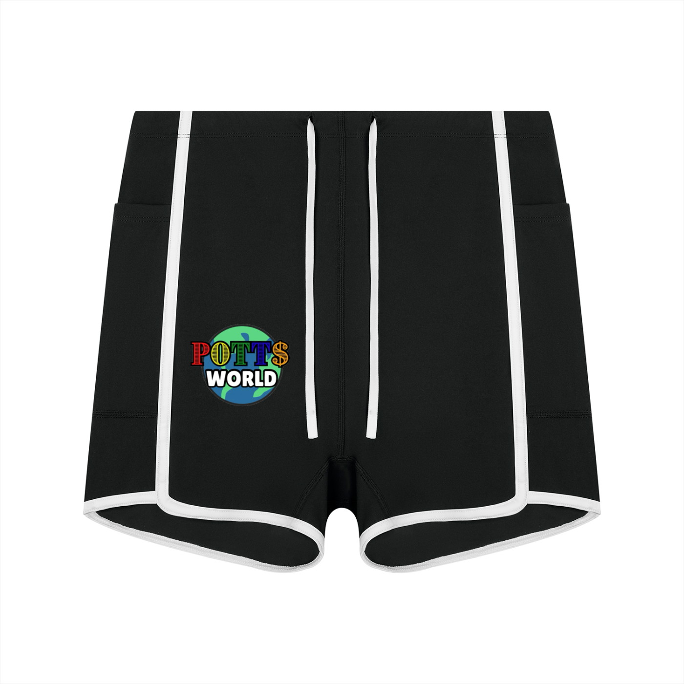 Women's High Rise Color Block Yoga Shorts