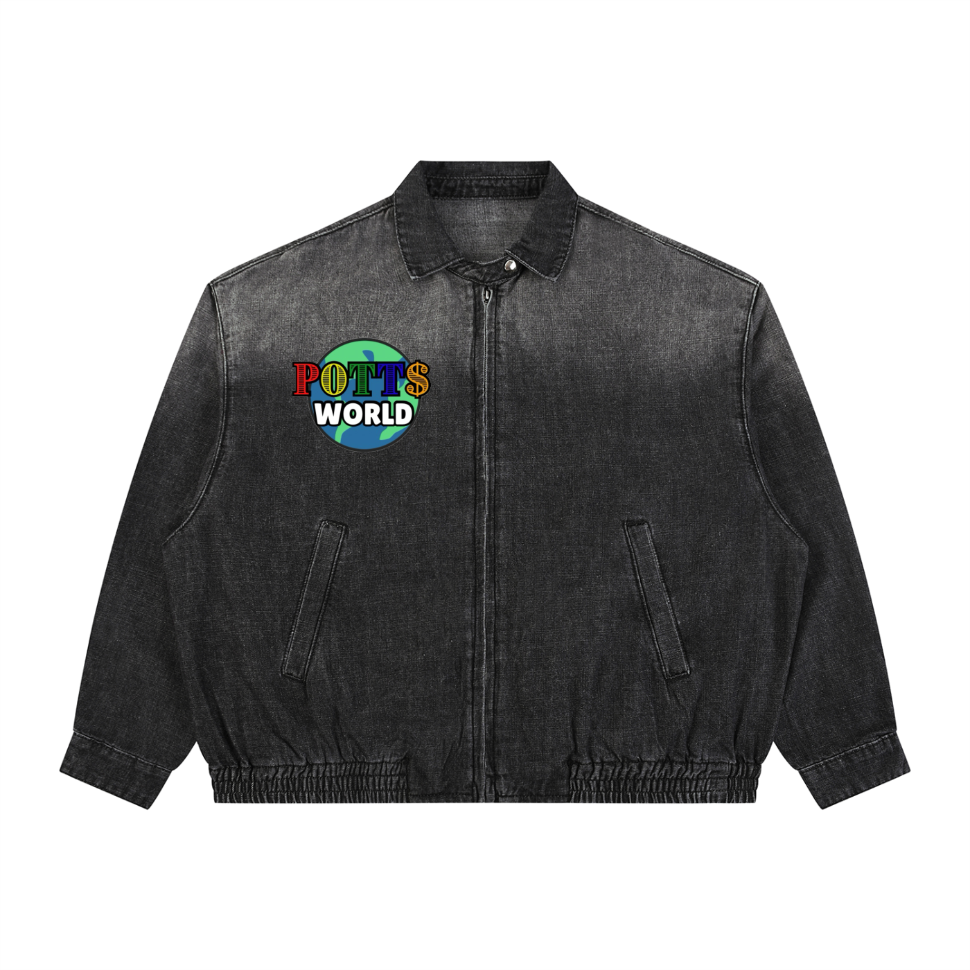 Vintage Full-Zip Denim Jacket