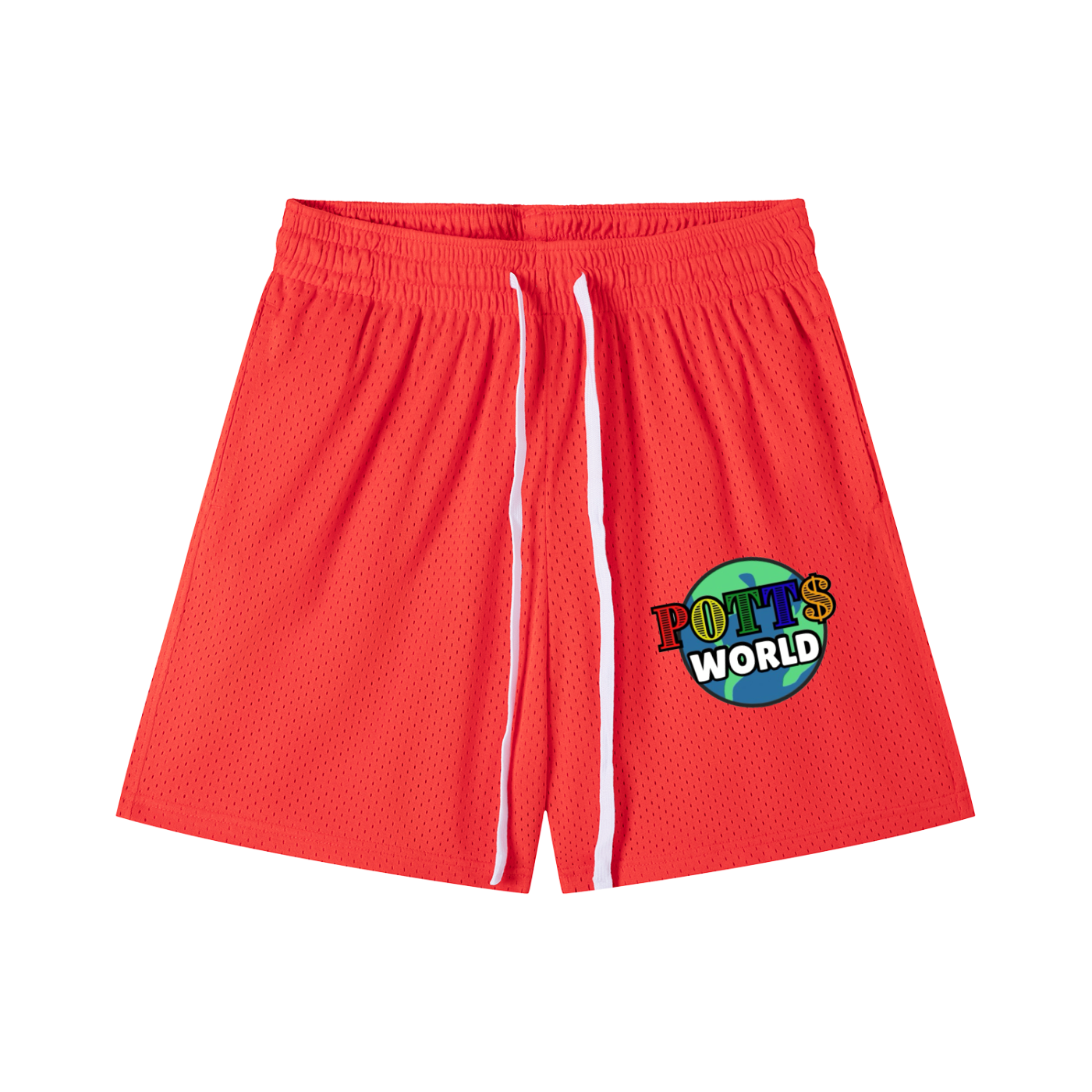 Mesh Drawstring Shorts