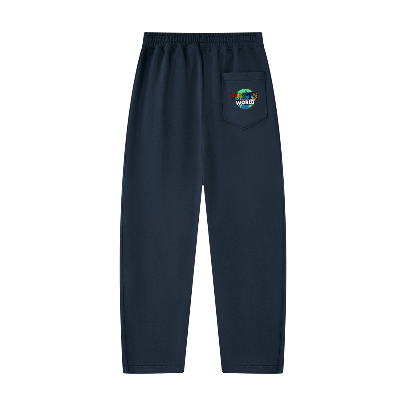 Unisex Tapered Straight Hem Sweatpants