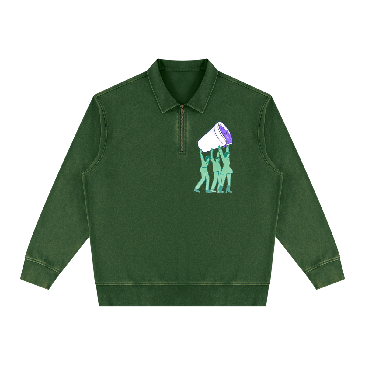 MUD Quarter Zip Sweatshirt unisex