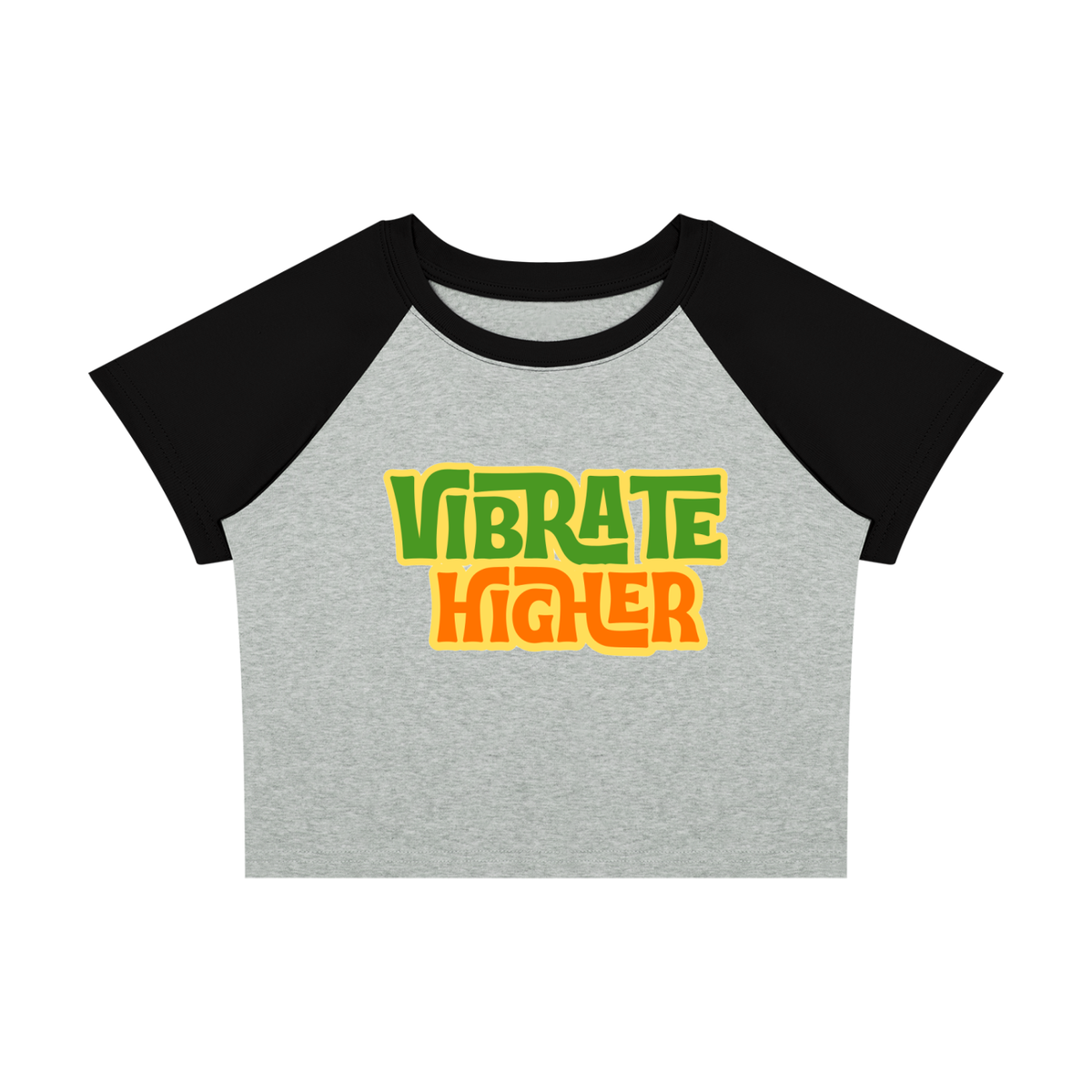 Women’s Raglan "Vibrate Higher" Block Baby T-Shirt