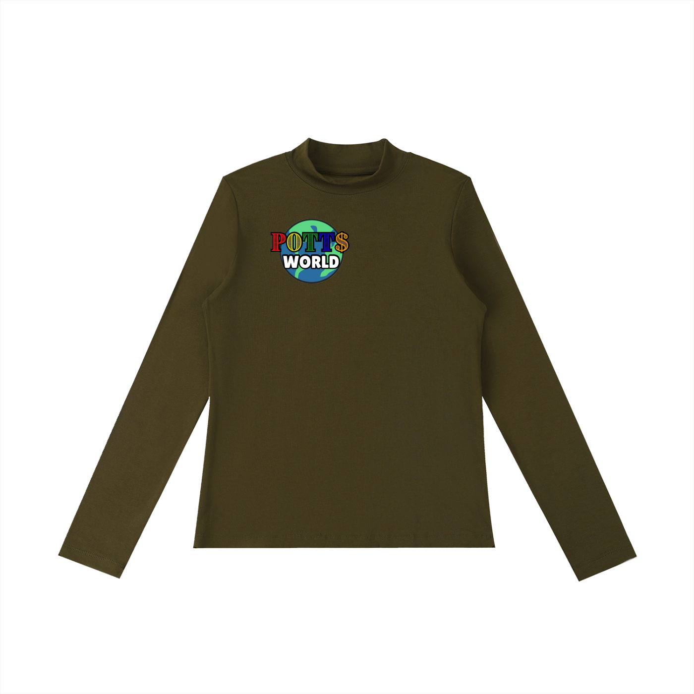 Essential Mock Neck Long Sleeve T-Shirt