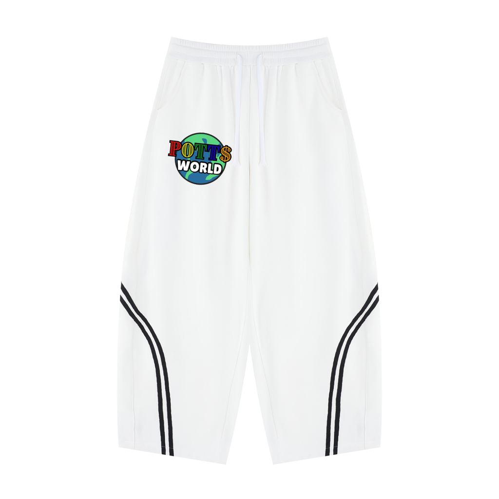 Unisex Wide Leg Piping Sweatpants