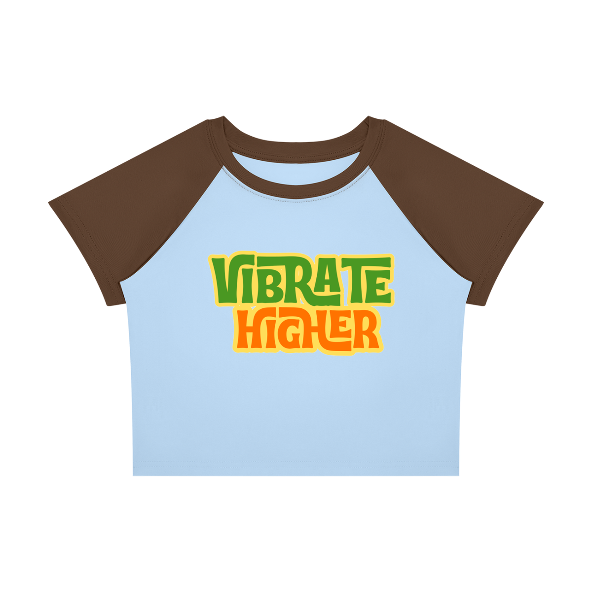 Women’s Raglan "Vibrate Higher" Block Baby T-Shirt