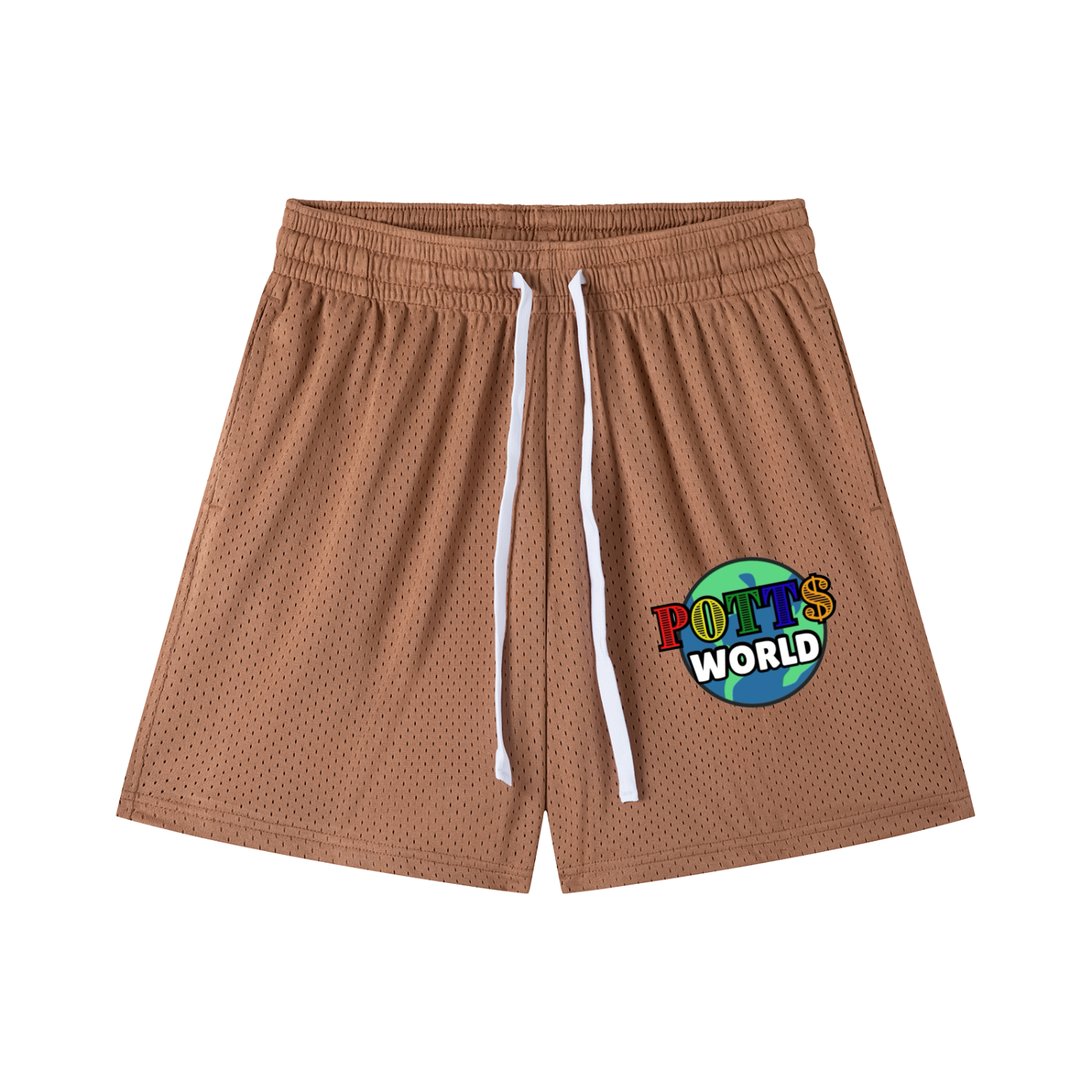 Mesh Drawstring Shorts