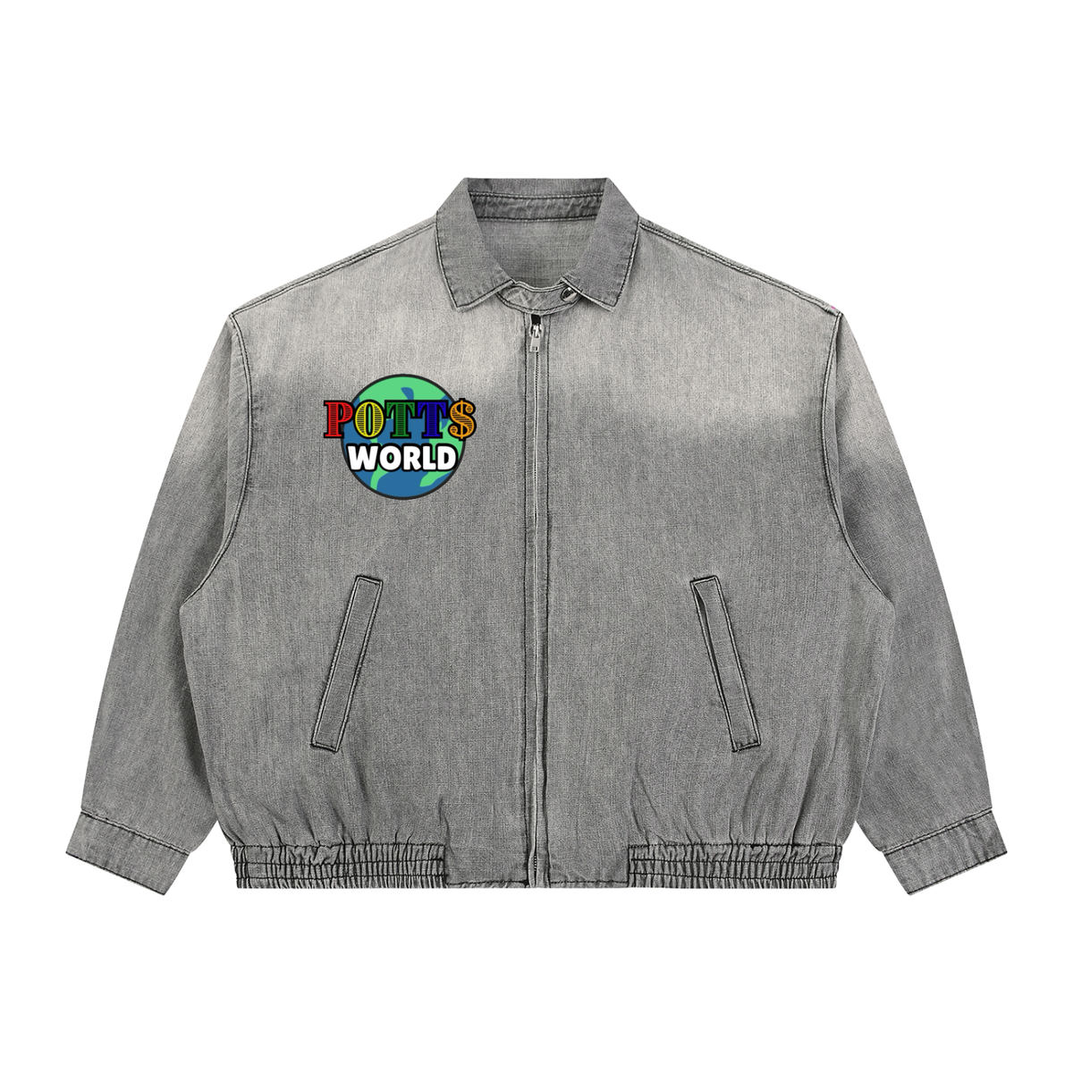 Vintage Full-Zip Denim Jacket