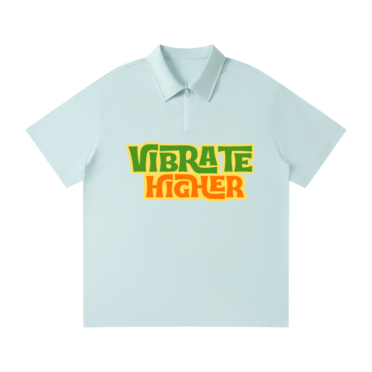 Unisex Quarter-Zip Polo Shirt