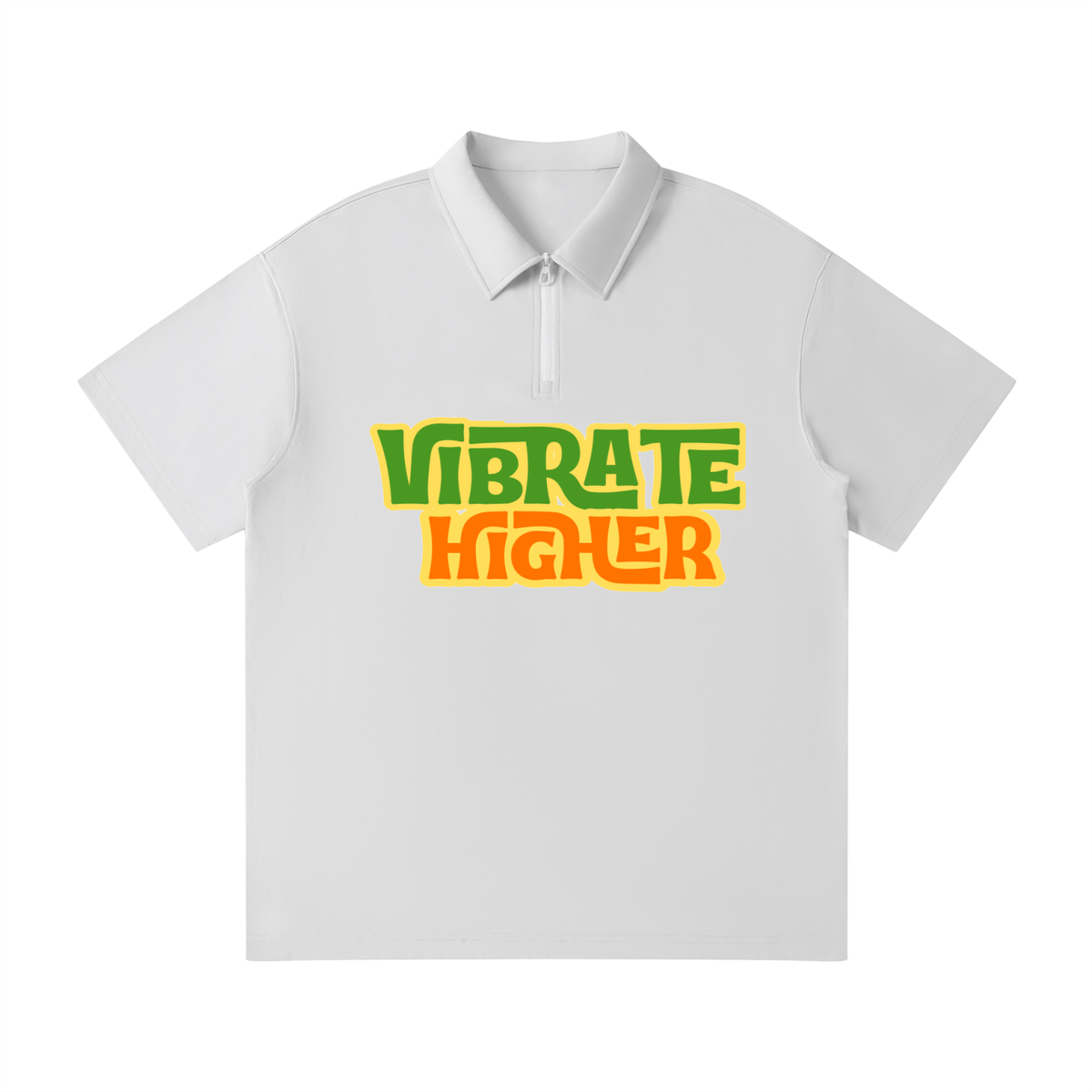 Unisex Quarter-Zip Polo Shirt