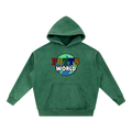 Snow Wash Fleece Oversize Hoodie