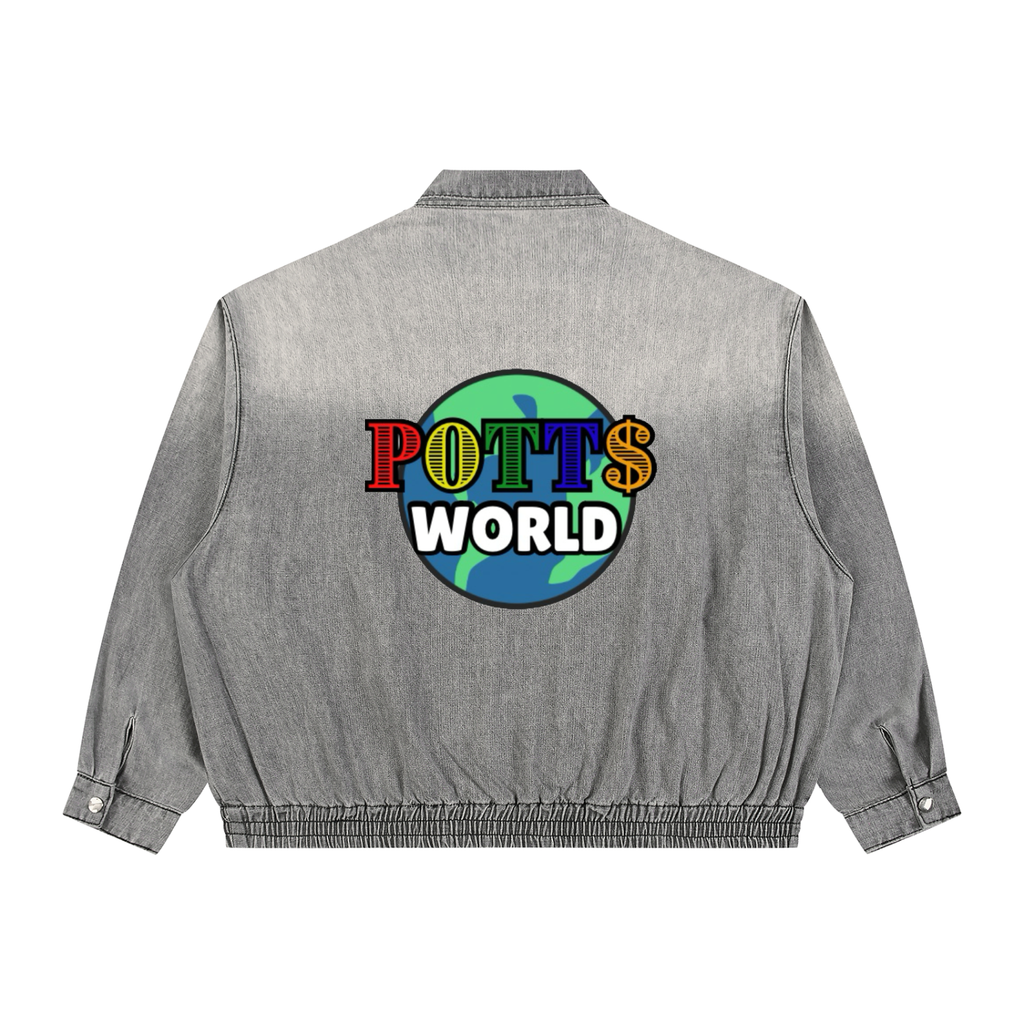 Vintage Full-Zip Denim Jacket