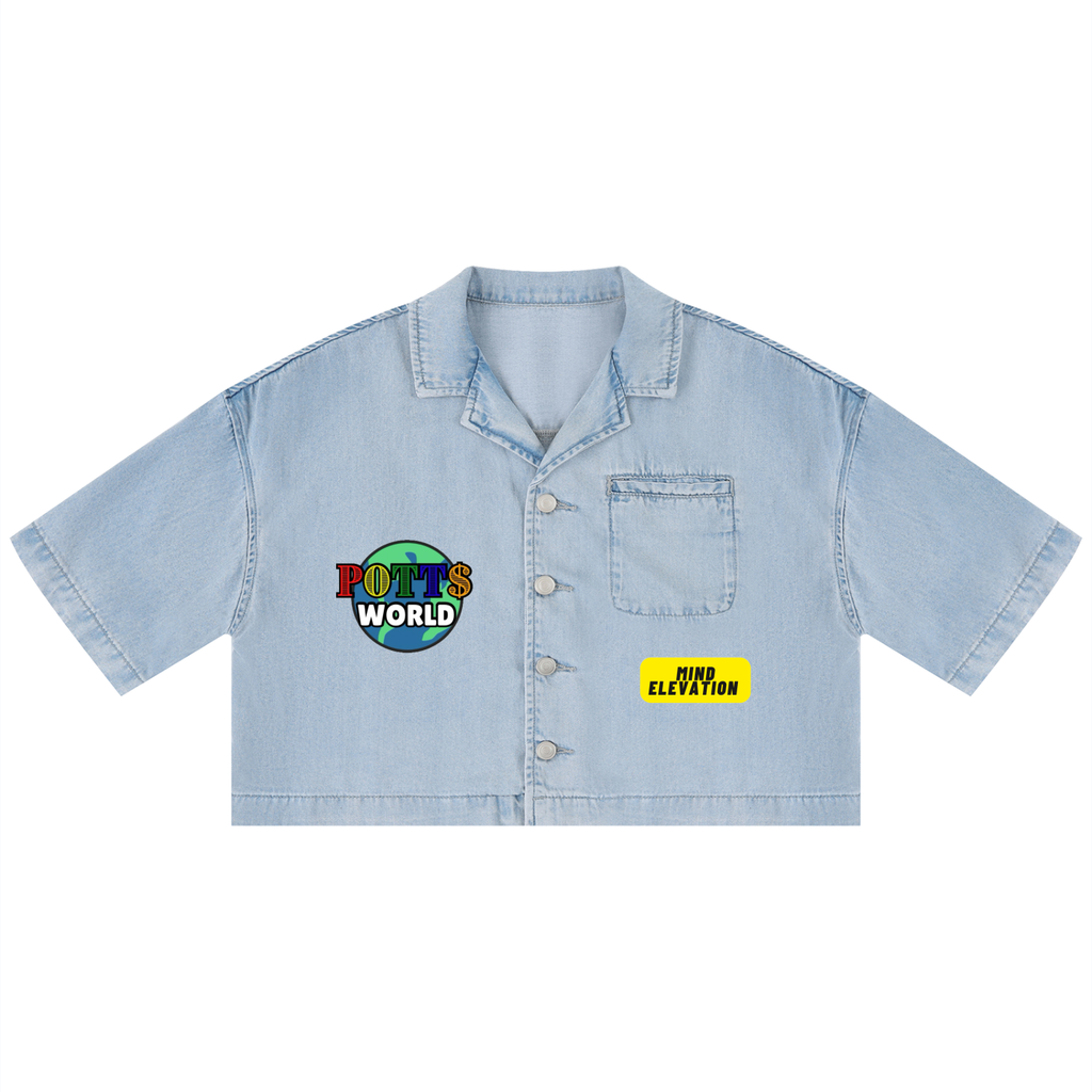 Women's PW denim Cropped Shirt