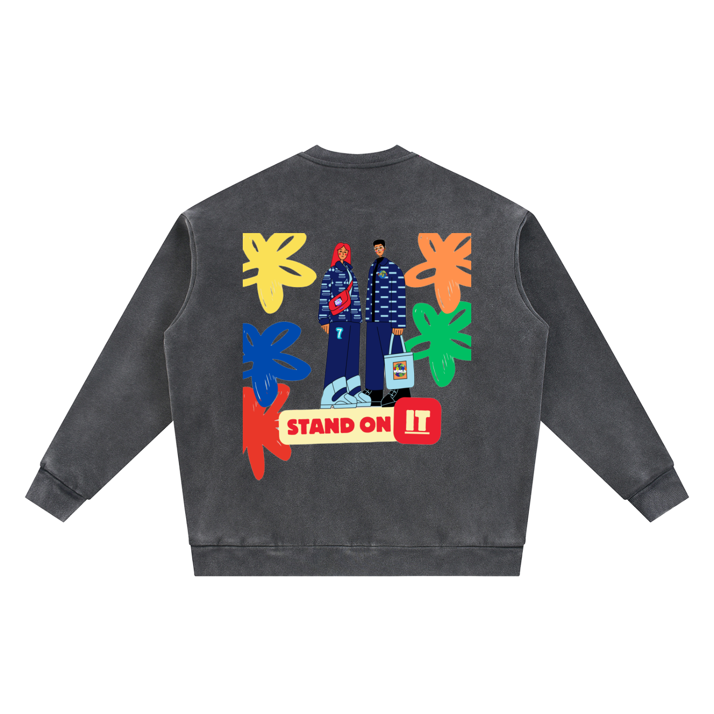 Vintage Washed Fleece Baseball Jacket