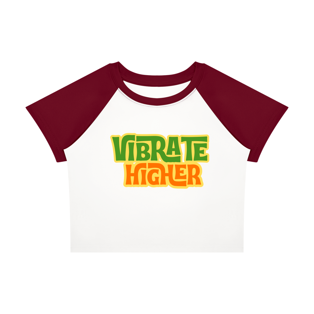 Women’s Raglan "Vibrate Higher" Block Baby T-Shirt
