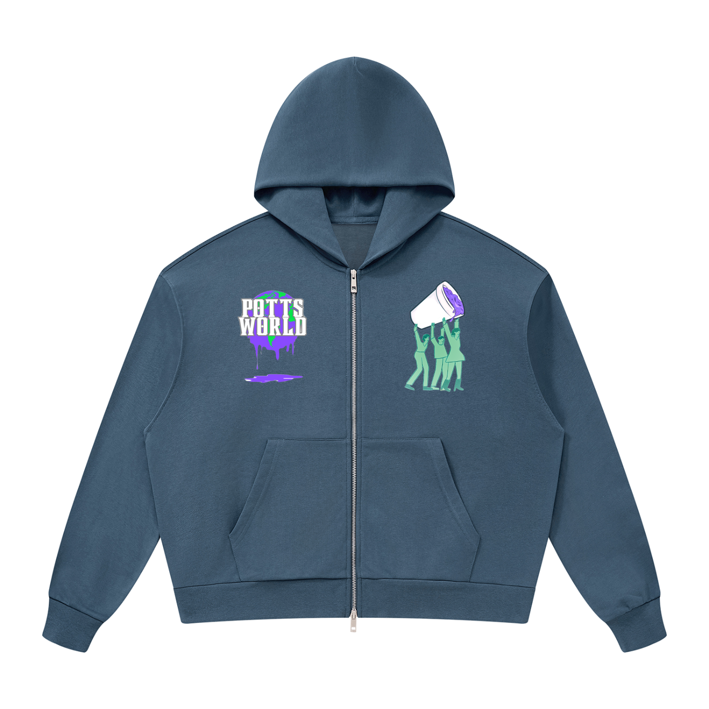 PW Unisex "LEAN"  Full Zip Hoodie