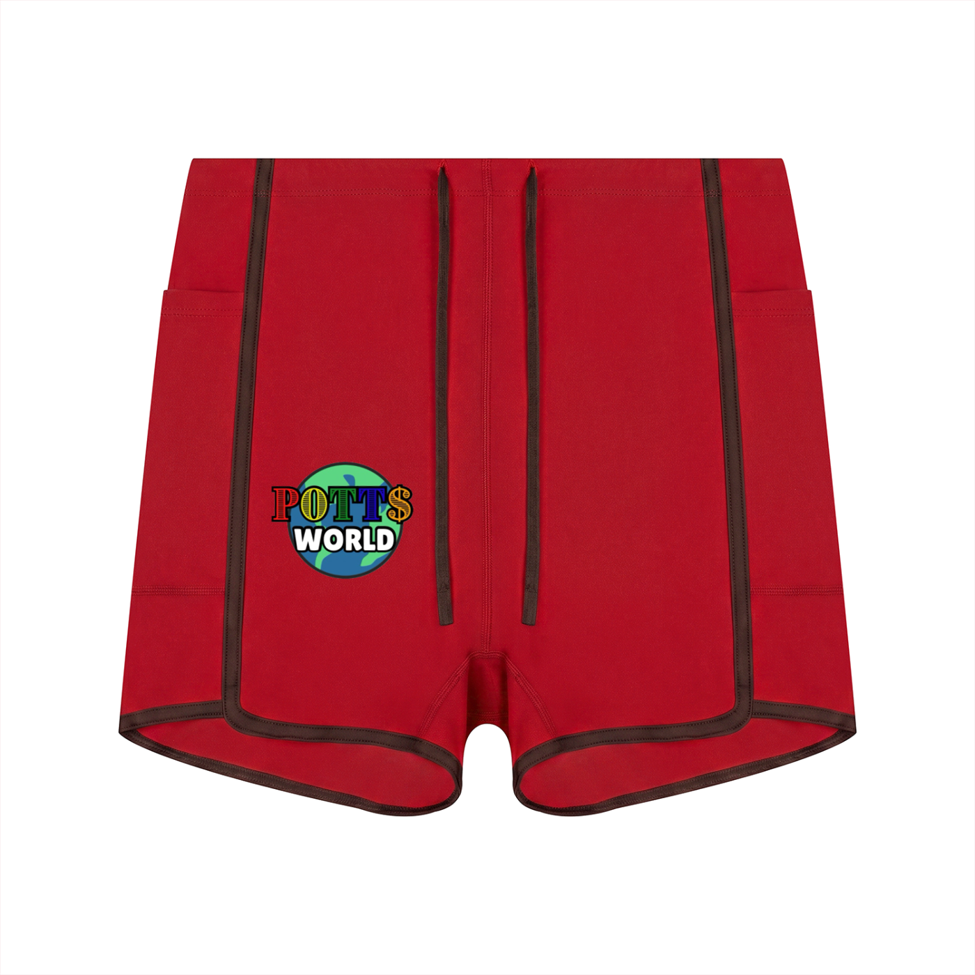 Women's High Rise Color Block Yoga Shorts