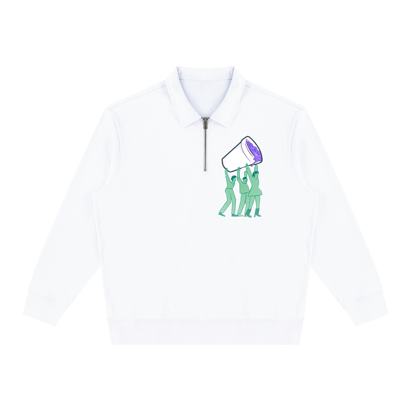 MUD Quarter Zip Sweatshirt unisex