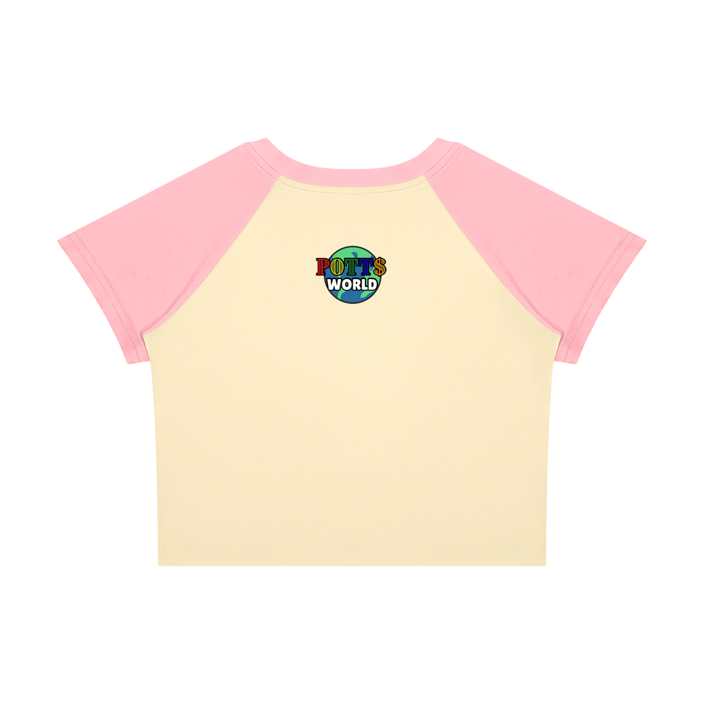 Women’s Raglan "Vibrate Higher" Block Baby T-Shirt
