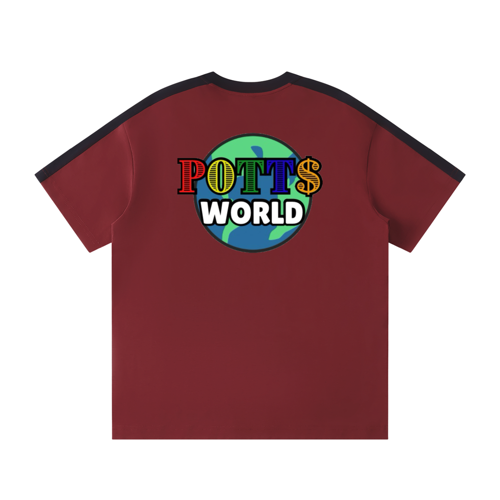 Unisex Colorblock Striped T-Shirt