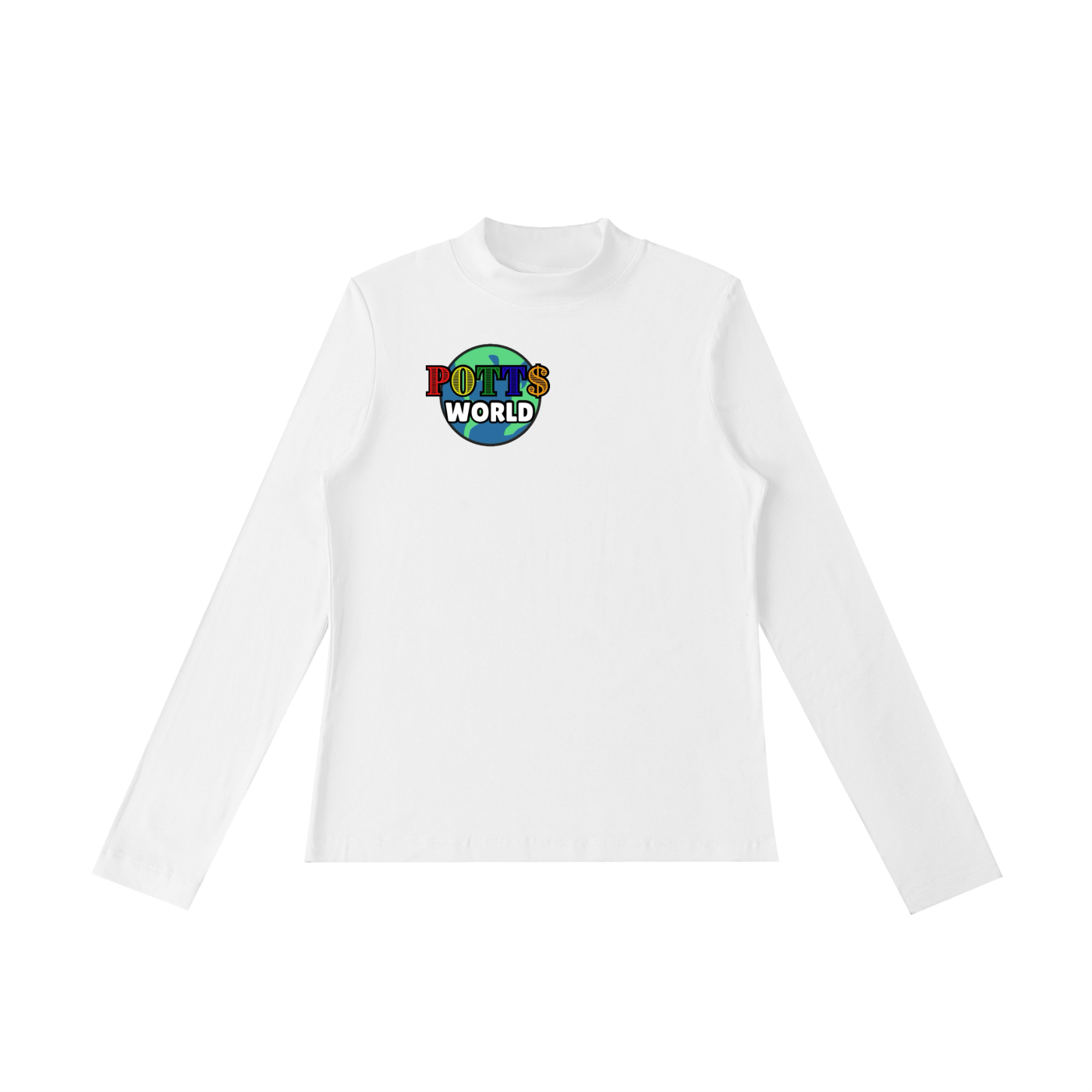 Essential Mock Neck Long Sleeve T-Shirt