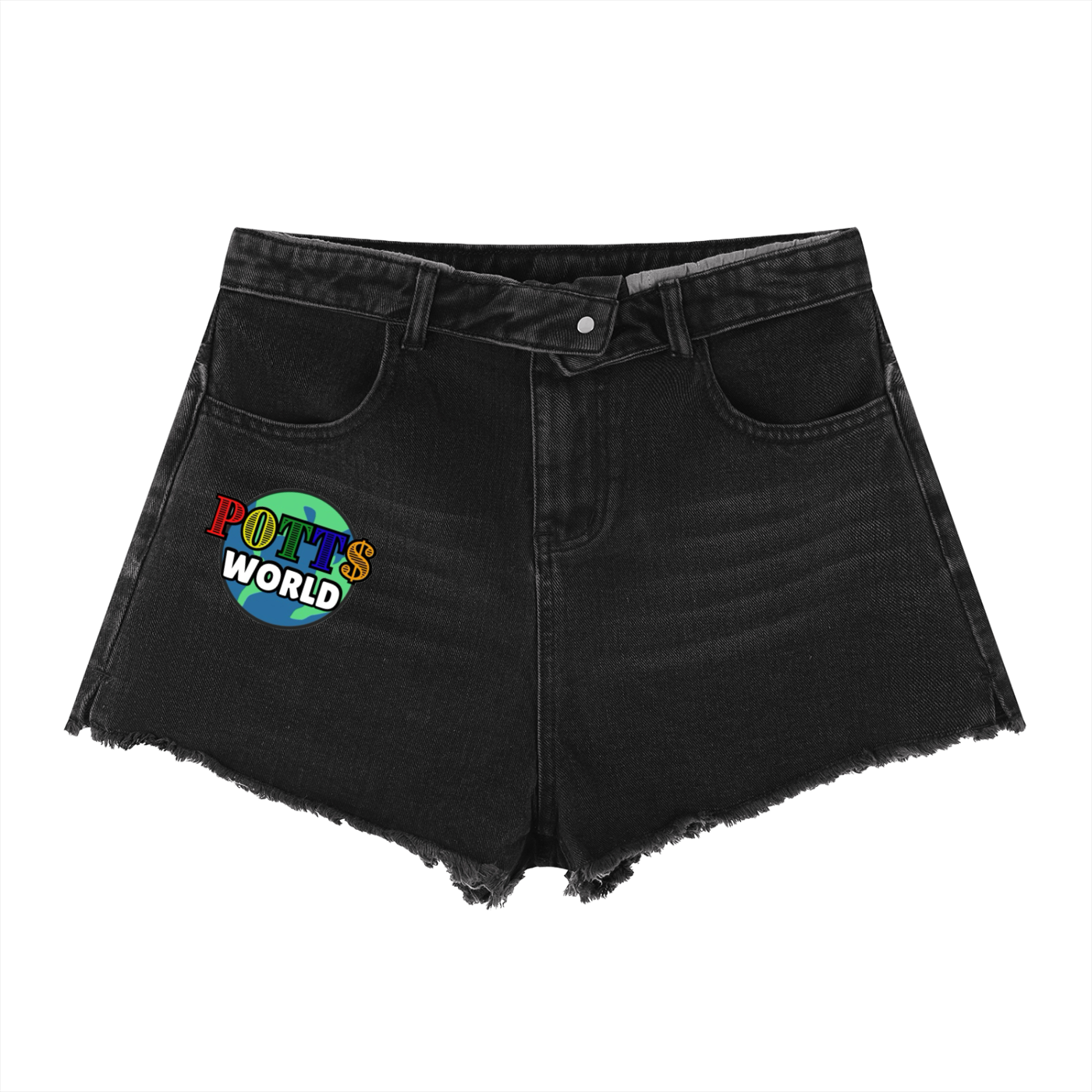 Women’s Vintage Wash High Rise Denim Shorts