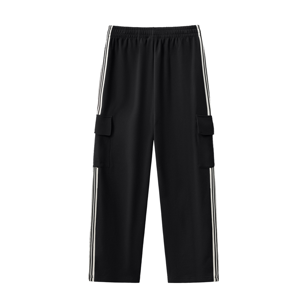 Side Stripe Straight-Leg Pants