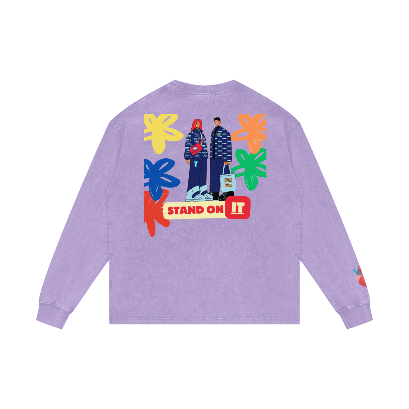 Acid Wash Oversize Long Sleeve T-Shirt